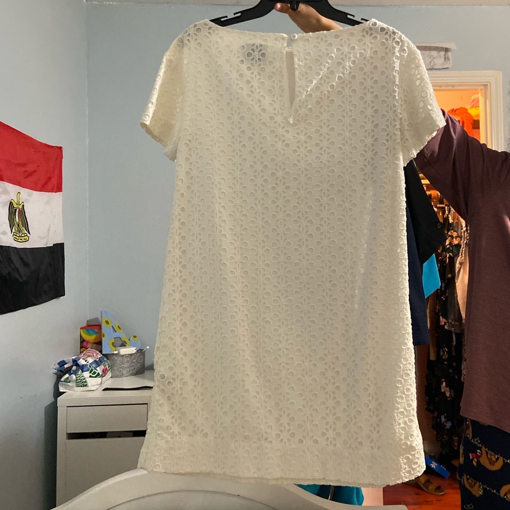 Kate spade shift eyelet dress